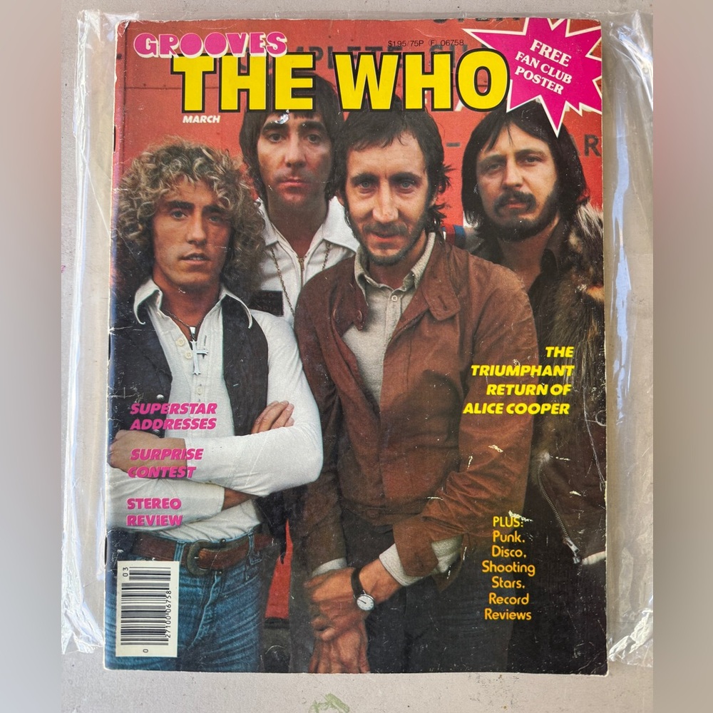 The Who Vintage Magazine Cover 1978
